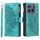Per Motorola Edge 50 Neo Multi-Card Totem Zipper Custodia in pelle per telefono (verde) Per Motorola Edge 50 Neo Multi-Card Totem Zipper Custodia in pelle per telefono (verde)