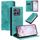 Per Motorola Edge 50 Neo Totem Custodia magnetica in pelle goffrata (verde) Per Motorola Edge 50 Neo Totem Custodia magnetica in pelle goffrata (verde)