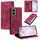 Per Motorola Moto G35 Custodia per telefono in pelle magnetica con motivo Totem (rosso) Per Motorola Moto G35 Custodia per telefono in pelle magnetica con motivo Totem (rosso)