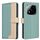 Per Redmi Note 14 Pro 4G Custodia per telefono in pelle antifurto RFID abbinata ai colori (verde) Per Redmi Note 14 Pro 4G Custodia per telefono in pelle antifurto RFID abbinata ai colori (verde)