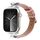 Per Apple Watch 46mm / 49mm / 45mm / 44mm Cinturino per orologio in vera pelle con fibbia a forma di X e trama a pois (rosa) Per Apple Watch 46mm / 49mm / 45mm / 44mm Cinturino per orologio in vera pelle con fibbia a forma di X e trama a pois (rosa)