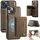 Per iPhone 14 Plus AutSpace A13 MagSafe Magnetic RFID Flip Card Bag Custodia per telefono (caffè) Per iPhone 14 Plus AutSpace A13 MagSafe Magnetic RFID Flip Card Bag Custodia per telefono (caffè)