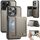 Per iPhone 13 Pro Max AutSpace A13 MagSafe Magnetic RFID Flip Card Bag Custodia per telefono (grigio) Per iPhone 13 Pro Max AutSpace A13 MagSafe Magnetic RFID Flip Card Bag Custodia per telefono (grigio)
