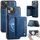 Per iPhone 13 AutSpace A13 MagSafe Magnetic RFID Flip Card Bag Custodia per telefono (blu) Per iPhone 13 AutSpace A13 MagSafe Magnetic RFID Flip Card Bag Custodia per telefono (blu)