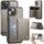 Per iPhone 13 AutSpace A13 MagSafe Magnetic RFID Flip Card Bag Custodia per telefono (grigio) Per iPhone 13 AutSpace A13 MagSafe Magnetic RFID Flip Card Bag Custodia per telefono (grigio)