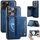 Per iPhone 12 Pro AutSpace A13 MagSafe Magnetic RFID Flip Card Bag Custodia per telefono (blu) Per iPhone 12 Pro AutSpace A13 MagSafe Magnetic RFID Flip Card Bag Custodia per telefono (blu)