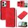 Per Redmi Note 14 5G Custodia per telefono in pelle goffrata con cordino (rosso) Per Redmi Note 14 5G Custodia per telefono in pelle goffrata con cordino (rosso)