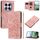 Per Redmi Note 14 Pro+ 5G Custodia per telefono in pelle goffrata con cordino (rosa) Per Redmi Note 14 Pro+ 5G Custodia per telefono in pelle goffrata con cordino (rosa)