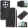 Per Redmi Note 14 Pro+ 5G Custodia per telefono in pelle goffrata con cordino (nero) Per Redmi Note 14 Pro+ 5G Custodia per telefono in pelle goffrata con cordino (nero)