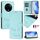 Custodia in pelle con stampa RFID per Realme 14 Pro 5G Smile Embossing (verde menta) Custodia in pelle con stampa RFID per Realme 14 Pro 5G Smile Embossing (verde menta)