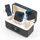 Microfono wireless lavalier magnetico PULUZ con custodia di ricarica, ricevitore RX a 8 pin e 2 microfoni TX (nero) Microfono wireless lavalier magnetico PULUZ con custodia di ricarica, ricevitore RX a 8 pin e 2 microfoni TX (nero)
