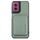Per Motorola Moto G55 Custodia per telefono cellulare MagSafe in pelle e fibra di carbonio (verde) Per Motorola Moto G55 Custodia per telefono cellulare MagSafe in pelle e fibra di carbonio (verde)