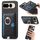 Custodia per telefono con inserto laterale in pelle con anello a croce retrò per Google Pixel 7 Pro MagSafe (nera) Custodia per telefono con inserto laterale in pelle con anello a croce retrò per Google Pixel 7 Pro MagSafe (nera)
