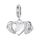 Ciondolo fai da te con ali a forma di cuore in argento sterling S925 placcato platino (SCC2946) Ciondolo fai da te con ali a forma di cuore in argento sterling S925 placcato platino (SCC2946)