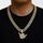 Collana cubana con ciondolo a forma di dito con diamanti, personalizzata con 666 dita, stile hip hop, stile trendy (oro) Collana cubana con ciondolo a forma di dito con diamanti, personalizzata con 666 dita, stile hip hop, stile trendy (oro)