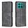 Custodia per telefono in pelle a flip color puro con texture in pelle di agnello per Honor X8c 4G (nero) Custodia per telefono in pelle a flip color puro con texture in pelle di agnello per Honor X8c 4G (nero)