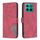Per Honor X8c 4G Custodia per telefono in pelle con fibbia magnetica e trama a rombi (rosso) Per Honor X8c 4G Custodia per telefono in pelle con fibbia magnetica e trama a rombi (rosso)