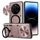 Per Honor Magic7 Pro CD Texture Custodia per telefono con supporto magnetico scorrevole Camshield (rosa) Per Honor Magic7 Pro CD Texture Custodia per telefono con supporto magnetico scorrevole Camshield (rosa)