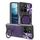 Per Honor X5b Plus / X5b 4G CD Texture Custodia per telefono con supporto magnetico scorrevole Camshield (viola)
