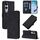 Custodia a tracolla in pelle con stampa 3D per vivo V50 Lite 5G (nera)
