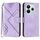 Per Redmi Note 14 4G 164,84 mm Custodia in pelle con motivo a linee (viola chiaro) Per Redmi Note 14 4G 164,84 mm Custodia in pelle con motivo a linee (viola chiaro)