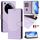 Custodia in pelle con stampa a nido d'ape e protezione RFID per Xiaomi 15 Ultra (viola chiaro) Custodia in pelle con stampa a nido d'ape e protezione RFID per Xiaomi 15 Ultra (viola chiaro)