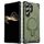 Per Samsung Galaxy S25 Ultra 5G Straship Custodia per telefono ibrida in TPU magnetico per PC (verde militare) Per Samsung Galaxy S25 Ultra 5G Straship Custodia per telefono ibrida in TPU magnetico per PC (verde militare)