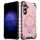 Per Samsung Galaxy S25 / S24 5G Straship Custodia per telefono ibrida in TPU magnetico per PC (oro rosa)