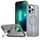 Per iPhone 13 Pro Max / 12 Pro Max Custodia per telefono con supporto MagSafe a nido d'ape (grigio titanio) Per iPhone 13 Pro Max / 12 Pro Max Custodia per telefono con supporto MagSafe a nido d'ape (grigio titanio)