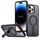 Per iPhone 14 Pro Max Custodia per telefono con supporto MagSafe a nido d'ape (nero) Per iPhone 14 Pro Max Custodia per telefono con supporto MagSafe a nido d'ape (nero)