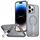 Per iPhone 14 Pro Max Custodia per telefono con supporto MagSafe a nido d'ape (grigio titanio) Per iPhone 14 Pro Max Custodia per telefono con supporto MagSafe a nido d'ape (grigio titanio)