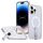 Per iPhone 14 Pro Max Custodia per telefono con supporto MagSafe a nido d'ape (trasparente satinato) Per iPhone 14 Pro Max Custodia per telefono con supporto MagSafe a nido d'ape (trasparente satinato)