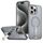 Per iPhone 15 Pro Max Custodia per telefono con supporto MagSafe a nido d'ape (grigio titanio) Per iPhone 15 Pro Max Custodia per telefono con supporto MagSafe a nido d'ape (grigio titanio)