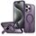 Per iPhone 15 Pro Max Custodia per telefono con supporto MagSafe a nido d'ape (viola) Per iPhone 15 Pro Max Custodia per telefono con supporto MagSafe a nido d'ape (viola)