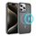 Per iPhone 15 Pro Max Custodia protettiva per obiettivo hardware MagSafe magnetica in TPU ibrida per PC (grigio) Per iPhone 15 Pro Max Custodia protettiva per obiettivo hardware MagSafe magnetica in TPU ibrida per PC (grigio)