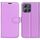 Custodia a libro orizzontale in pelle con supporto per Motorola Moto G Power 2025, motivo Litchi (viola) Custodia a libro orizzontale in pelle con supporto per Motorola Moto G Power 2025, motivo Litchi (viola)