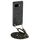 Per Google Pixel 9a Custodia per telefono in pelle vintage con retro in PC e tracolla (nero)