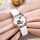Orologio meccanico completamente automatico Dulunwe 6023C impermeabile 30m, colore: pelle naturale bianca Orologio meccanico completamente automatico Dulunwe 6023C impermeabile 30m, colore: pelle naturale bianca