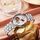 Orologio meccanico completamente automatico Dulunwe 6023C impermeabile 30m, colore: cinturino in acciaio naturale rosa Orologio meccanico completamente automatico Dulunwe 6023C impermeabile 30m, colore: cinturino in acciaio naturale rosa