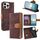 Per iPhone 16 Pro Max Custodia per telefono con blocco RFID in pelle con cuciture colorate (marrone) Per iPhone 16 Pro Max Custodia per telefono con blocco RFID in pelle con cuciture colorate (marrone)