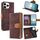 Per iPhone 11 Pro Custodia per telefono con blocco RFID in pelle con cuciture colorate (marrone) Per iPhone 11 Pro Custodia per telefono con blocco RFID in pelle con cuciture colorate (marrone)
