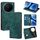 Per vivo X200 Pro 5G RFID Anti-furto Spazzola Magnetico Custodia in Pelle per Telefono (Verde) Per vivo X200 Pro 5G RFID Anti-furto Spazzola Magnetico Custodia in Pelle per Telefono (Verde)