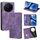 Per vivo X200 Pro 5G RFID Anti-furto Spazzola Magnetico Custodia in Pelle per Telefono (Viola) Per vivo X200 Pro 5G RFID Anti-furto Spazzola Magnetico Custodia in Pelle per Telefono (Viola)