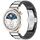 Cinturino per orologio in metallo bianco con fibbia a farfalla in lega di zinco da 18 mm (nero + bianco) Cinturino per orologio in metallo bianco con fibbia a farfalla in lega di zinco da 18 mm (nero + bianco)