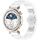 Cinturino per orologio in metallo bianco con fibbia a farfalla in lega di zinco da 18 mm (bianco) Cinturino per orologio in metallo bianco con fibbia a farfalla in lega di zinco da 18 mm (bianco)