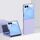Per Samsung Galaxy Z Flip7 Custodia antiurto per PC con copertura totale in pelle e sensazione al tatto (viola Sakura) Per Samsung Galaxy Z Flip7 Custodia antiurto per PC con copertura totale in pelle e sensazione al tatto (viola Sakura)