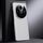 Per vivo X100 Pro Custodia per telefono in vera pelle per PC (bianca)