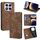 Per Redmi Note 14 Pro 4G RFID Antifurto Spazzola Magnetico Custodia in Pelle per Telefono (Marrone) Per Redmi Note 14 Pro 4G RFID Antifurto Spazzola Magnetico Custodia in Pelle per Telefono (Marrone)