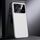 Per Redmi K70 Custodia per telefono in vera pelle per PC (bianca)