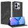 Custodia in pelle retrò con portafoglio multifunzionale in rilievo per Redmi Note 14 5G (nera) Custodia in pelle retrò con portafoglio multifunzionale in rilievo per Redmi Note 14 5G (nera)